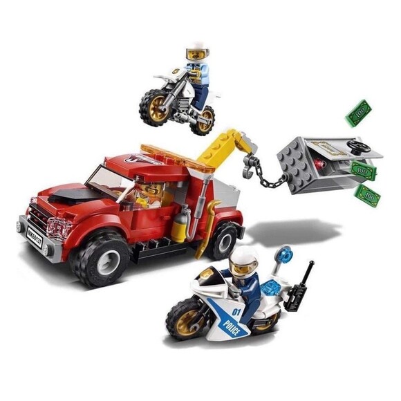 LEGO City Police Tow Truck Trouble 60137 Retired! (144 Pieces) Damaged Box - Picture 7 of 9